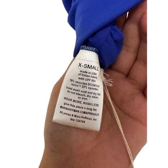 NWTMara Hoffman CARLA BIKINI TOP - OLTREMARE size XS - Picture 4 of 5